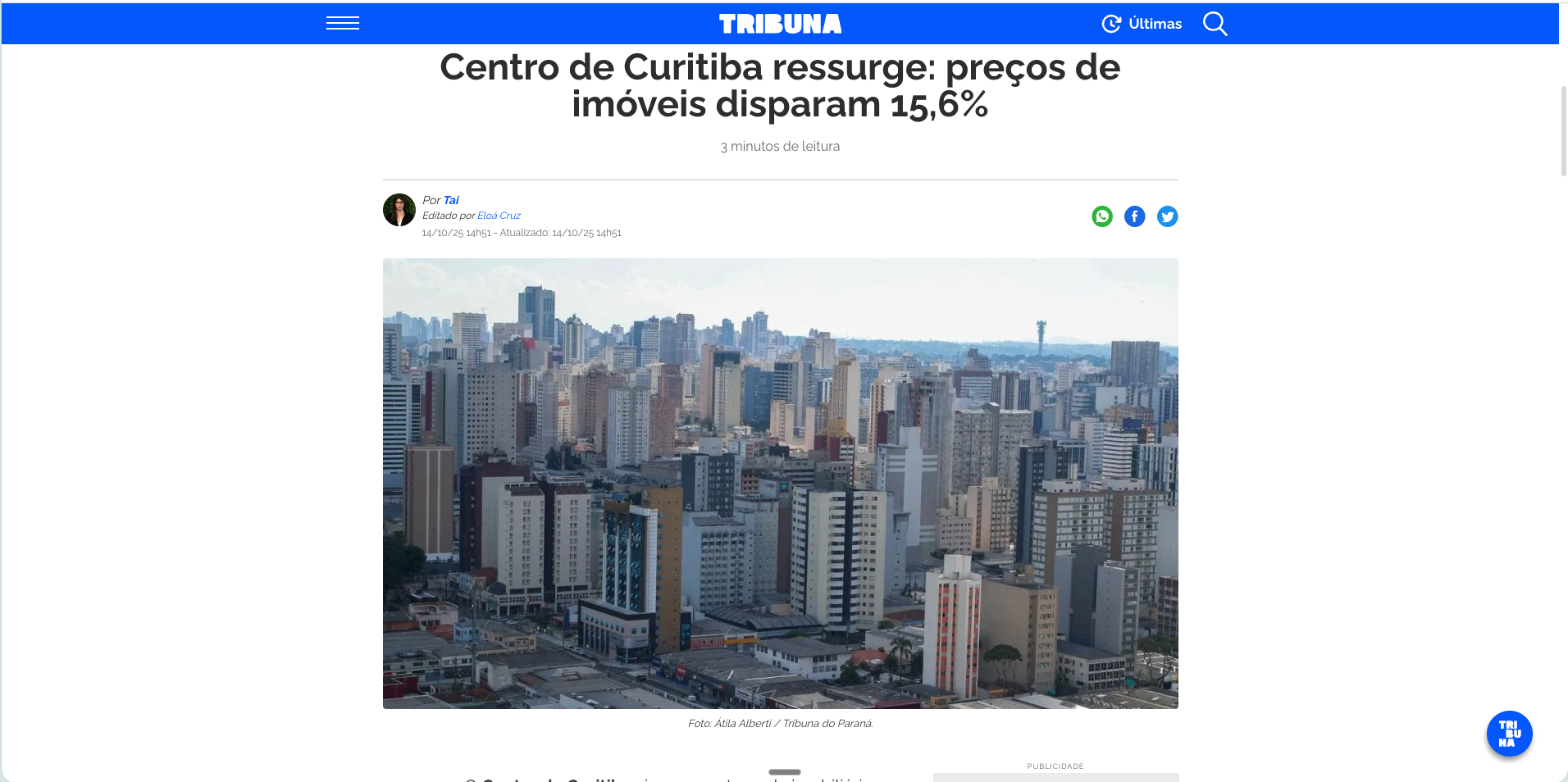 Preços disparam no centro
