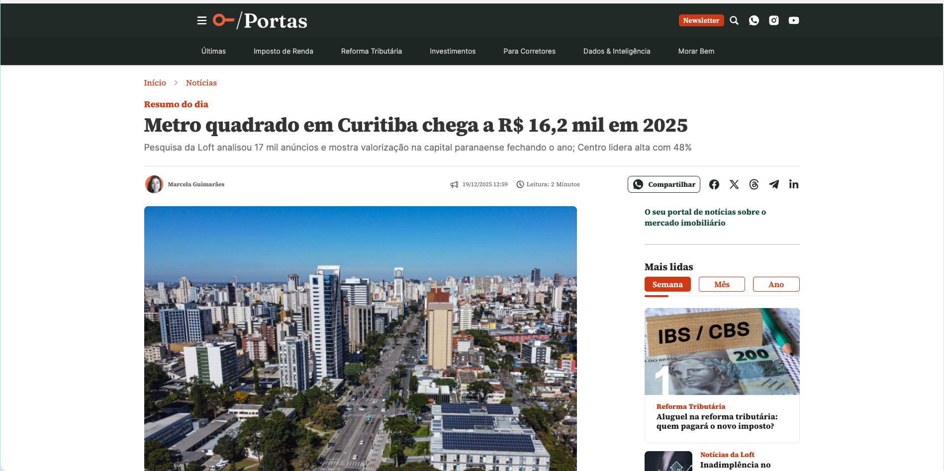 Valorização em Curitiba